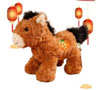 Year Of The Horse Plush - Soft Comforting Toys For Kids Teens, Decorative Animal Hugging Pillow With Embroidery, 2026 Horse Year Doll For Collectors Bedroom Study Children's Room Car Sofa Bed