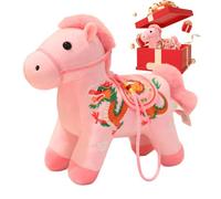 Year of The Horse Plush Toy - Soft Comfortable 2026 Doll for Kids | Adorable Stuffed Animal for Birthday Chinese New Year Christmas Celebration, Decorative Plush for Nursery Home Room Party