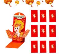 Year of the Horse Red Envelopes - 2026 3D Foldable Money Pack, Holiday Supplies for Business, Festive Design with Cultural Charm, Wedding Accessory, Red Envelopes for Birthday and Party