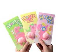 Year Of The Horse Red Envelopes - 2026 Chino Año Nuevo Money | Paquete de 3 Moneys Good Luck Horse Moneys | 3D Soft Butt Design Red Money Envelopes 2026 | Para Festival de Primavera Vacaciones