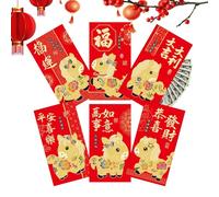 Year of the Horse Red Envelopes 2026 - Festive Spring Gift for Lunar New Year Celebration | 6 Piece Cartoon Set with Portable Design & Vibrant Prints for Girlfriend, Men, Women, and Friends