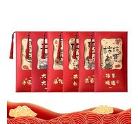 Year of the Horse Red Envelopes 2026 - Gold Embossed Gift Pack for Celebrations | Festive Paper Hong Bao Set with Traditional Pattern Design for Wedding Birthday Business Family Event