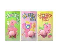 Year of The Horse Red Envelopes - 3 Pieces Good Luck Money Packet | 3D Soft Butt Design Chinese Money Envelopes 2026 for Spring Festival, Lunar New Year, Party, Holiday Celebration