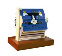 Year Of The Horse Small Desk Calendar - Desktop Calendar 2026 | Wooden Base Cute Rotating Doodle, 2026 Calendars Desk Decor For Home Decor Office Classroom Dorm Apartment New Year Kids Women