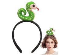 Year of the Snake Headband, Creative Animal Plush Hairband, New Year's Eve Photo Props, Festive and Fun Hair Accessories for Celebrations, 6.3x4.72x1.18 Inches