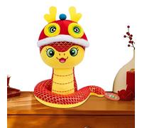 Year Of The Snake Plush Toy, Chinese New Year Snake Stuffed Animal, Lucky Chinese Style Snake Mascot, Adorable Snake Plush For New Year Celebrations, Festive Snake Stuffed Animal For Lunar New Year