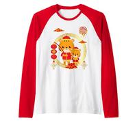 Year of The Tiger Chinese New Year 2022 Kids Toddlers Family Camiseta Manga Raglan