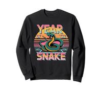 Year Snake 80s Estética Zodiaco Chino Retro Mujeres Hombres Sudadera