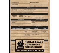 Year To Year Rental Lease Agreement Forms Book: Annual Rental Contract Log Book | Tenant & Landlord Record Forms Journal | Yearly Property Management Tracker