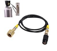 Yearninglife Manguera de soda, adaptador de cilindro de CO2 con red de filtro, 1,5 m, manguera fina de alta presión, manguera externa, manguera de soda, conexión rápida, para Sodastream W21.8-14 y la