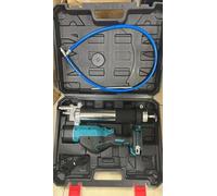 YEARTOP Pistola de grasa inalámbrica de 18 V, sin escobillas, pistola de grasa eléctrica de 13000 PSI con pantalla LCD, control de 5 velocidades, manguera flexible de 1 m, 2 baterías de 4.0 Ah y funda