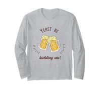 Yeast Be Kidding Me! Regalo retro divertido para amantes de la cerveza Manga Larga