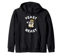 Yeast Beast Sourdough Starter Retro Cartoon Baker Sudadera con Capucha