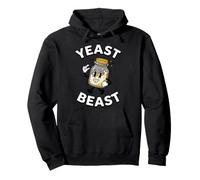 Yeast Beast Sourdough Starter Retro Cartoon Baker Sudadera con Capucha