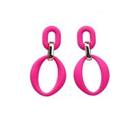 YEATMUE Pendientes ovalados acrílicos para mujer, minimalismo, moda Neno, joyería de verano, bohemia, aretes de playa, aretes colgantes nude, Acrílico, Sin piedra preciosa