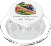 Yeats Famoso Poeta irlandés Acuarela ilustración del Castillo PopSockets PopGrip para MagSafe