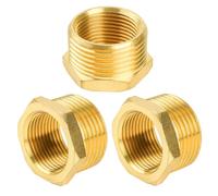 YEAUPE PRO 3 Piezas Conectores Reductores de Latón, Reductor G3/4" a G1"(AG Ø 2mm x IG Ø25mm),Reduccion Laton G1" a G3/4",Adecuado para Sistemas de Suministro de Agua,Conexiones de Tuberías