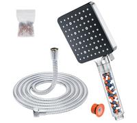 YEAUPE PRO Alcachofa de Ducha Manguera 1.6m, 6 Modos, Alta Presión Filtro Antical, Cabezal Grande Baño