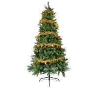 YEAUPE PRO Árbol de Navidad Artificial de 180 cm con 800 Puntas, PVC + PE | Base de Metal Estable con Cinta de Adorno de 9m Incluida | para Interior y Exterior