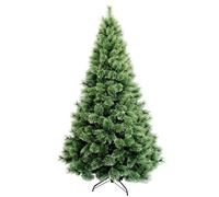 YEAUPE PRO Árbol de Navidad Artificial, Decoración Exterior/Interior con Soporte de Pie Metálico Material (Verde, 180cm 800Tips)