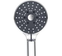 YEAUPE PRO Cabezal de ducha de alta presión, 6 modos de chorro, redondo, grande (Φ100 mm), conectores universales G1/2, baño de lluvia de mano para cabezales de ducha eléctricos, panel de silicona,