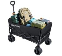 YEAUPE PRO Carrito Playa con Portón | Carrito Multiusos Ideal Playa, Compra, Jardín o Camping | Carga hasta 200kg | Asa Ajustable | Incluye Malla para Fijar- 230L