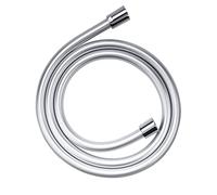 YEAUPE PRO - Manguera de ducha (1,6 m, con protección antitorsión, 160 cm, conector estándar de 1/2", flexible y resistente a los pliegues, apta para agua potable y a presión, plateada)