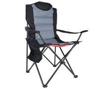 YEAUPE PRO Silla de Camping Plegable - Respaldo Alto para Camping, Jardín, Balcón, Caravana, Fácil de Guardar y Transportar, Negro/Verde, XXL