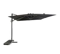 YEAUPE PRO Sombrilla Terraza Exterior 3x3m Giratorio 360°, Parasol Jardín con Altura Ajustable, Sombrilla Grande Cuadrado para Patio, Jardín y Piscina con Protección UV 50+, Gris