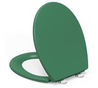 YEAUPE PRO Tapa Wc Forma O Universal, Asiento de Inodoro de Cierre Suave en Forma de O con Liberación Rápida para una Fácil Limpieza, Verde oscuro, 44,6 x 37,2 x 5,2 cm