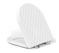 YEAUPE PRO Tapa WC Universal Asiento Inodoro Forma D Blanco