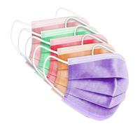 YEBABFIT SUNCOO - Mascarilla para niños, paquete de 100, 3 capas protectoras de PPE para niños, suministros de regreso a la escuela