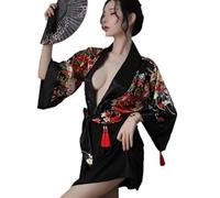 YEBAODUO Kimono japonés para mujer, sexy, tradicional, lencería Yukata, disfraz de pijama