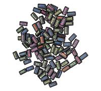 Yechiry 100 Cuentas de Letras del Alfabeto de Plástico de Colores Mezclados para Manualidades, Joyería y Proyectos de Manualidades, Ideal para Niños y Decoraciones, 0,3 X 0,6 Pulgadas