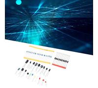 Yechiry 1390PCS Resistencias Condensadores Diodos LED Transistores Componentes Set para Entusiastas del Bricolaje 5V