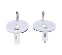 Yechiry 2 Piezas de Fijaciones de Bisagra para Asiento de Inodoro, Kit de Tornillos de Pernos de Bisagra para Asiento de Inodoro de Acero Inoxidable para Inodoros Estándar Montados en la Pared o