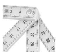Yechiry 2 Uds Regla Plegable Diseño Ligero Duradero para Proyectos de Carpintería y Bricolaje 50cm ABS Portátil (WHITE)