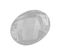 Yechiry 200 Uds. Accesorios para Manualidades, Botones de Resina con Parte Posterior Plana Brillante para Fabricación de Joyas y Decoración de Moda, Corte de Superficies Múltiples (Malla elíptica de