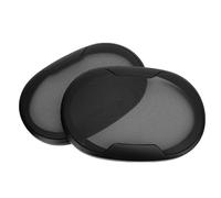 Yechiry 2PCS Cubierta de Malla para Parrilla de Altavoz, Protector de Rejilla de Cubierta de Malla de Altavoz Ovalada de Acero Laminado en Frío para de Automóvil de Cine en Casa, Diseño Robusto y Sin