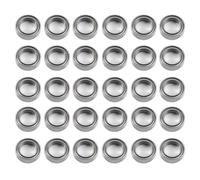 Yechiry 30 Rodamientos de Pared Delgada 6700ZZ, 10 X 15 X 4 Mm, Rodamientos Pequeños de bajo Ruido con Doble Blindaje con Material de Acero para Diversas Aplicaciones