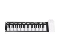 Yechiry 49 Teclado Piano de Teclado Roll Up, Portátil Plegable con 16 Tonos, 10 Ritmos, 6 Canciones de Demostración y 32 Niveles de Ritmo de Nivel, Sueño Automático para Principiantes