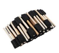 Yechiry 50 Uds Cepillo de Espuma, Cepillo de Pintura de Esponja con de Madera, de Punta de Esponja Biselada para áreas Estrechas, Ideal para Clases de Arte y Proyectos de Bricolaje