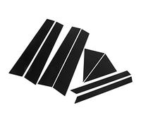 Yechiry 8 Uds. Panel de Cubierta de Puerta Elegante Embellecedor de Pilar de Ventana Negro Brillante Ajuste Mejorado para FX35 FX45 2003-2008