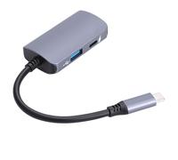 Yechiry Adaptador de Gafas USB C a AR, Concentrador 2 en 1, Adaptador de Carga PD de 65 W con Salida 4K 60 Hz, Ideal para Experiencias AR Extendidas, Alimentación y Base de Video