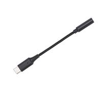 Yechiry Adaptador USB C a Conector para Auriculares de 3,5 Mm, Cable Dongle de Auxiliar de Nailon, Adaptador de Sonido HiFi sin Pérdidas con Diseño de Cuello Reforzado y Amplia Gama de Usos (Black)