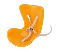 Yechiry Asiento para el Automóvil de Muñecas, Lugar de Seguridad para el Automóvil para Juguete, Asiento Seguro de Figura de Juguete con Cinturón para Muñecas de 17 Cm, Soporte de (Yellow)