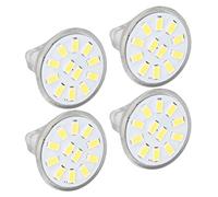 Yechiry Bombillas LED MR11, 12 LED Brillantes, 300 Lm y bajo Consumo de Energía para Luces de Techo, Aplicaciones de Paisaje, Juego de 4 Piezas (Blanco frío 6000K-6500K)