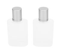 Yechiry Botella de Spray de Perfume Transparente de 50 Ml de Capacidad, 2 Unidades, Vidrio Grueso para Almacenar Perfume, Removedor de Maquillaje