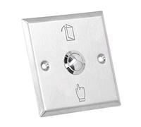 Yechiry Botón de Salida de Puerta de Acero Inoxidable, Interruptor de Liberación de para de Control de Acceso, Banco de Oficina, 86x86mm