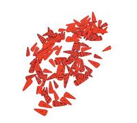 Yechiry Botones de Madera de Nariz de Zanahoria, 100 Uds., Bonitos Suministros para Manualidades de Costura para Decoración Navideña (Derecho)